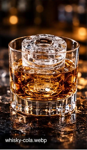 Whisky Cola preparado con hielo gourmet ICE FER